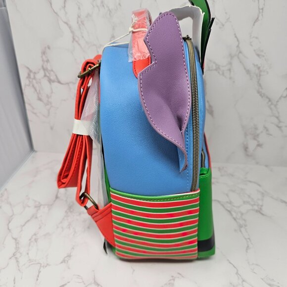 NWT Disney Lilo & Stitch Christmas Elf Stitch Mini Backpack - Picture 5 of 7